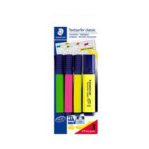 Marcador Staedtler Textsurfer Classic Inkjet Safe 364 A BK4D 3 + 1 Unidades