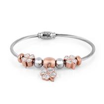 Pulseira Feminina Daniel Klein DKJ.3.2087-3 - Prata/Rose Gold