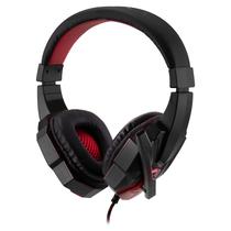 Headset Satellite AE-327 - com Fio - Driver 40MM - Preto e Vermelho