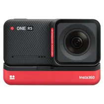 Câmera de Ação INSTA360 One RS Twin Edition 4K - Preto/Vermelho