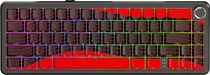 Teclado Attack Shark X65 Pro He 8K RGB Black/Red (Inglês - 3 Modos) Switch Magnetic
