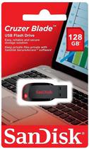 Pendrive Sandisk Cruzer Blade Z50 128GB - Preto/Vermelho