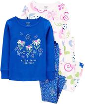 Conjunto de Pijama Carter's 2Q071410 - Feminina (4 Pecas)