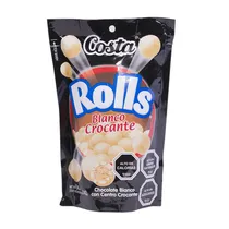 Chocolate Costa Rolls Blanco Crocante 140GR