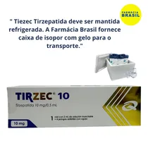 Tirzec Tirzepatida 10MG 1 Ampola 2ML para 4 Aplicações de 10MG/0 .5ML. Temos Caixa de Isopor e Gelo.