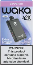 Vape Descartável Waka KA42 Grape Mint 42000 Puffs