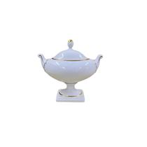 Kaiser Potiche de Porcelana 22CM Blanco/Dorado