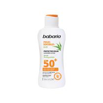 Leche Protector Solar Babaria Aloe Pieles Sensibles Biodegradable SPF50 100ML