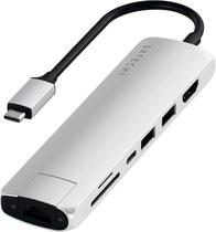 Adaptador USB-C Slim Multiport With Ethernet Hub Satechi ST-UCSMA3S (Caixa Feia)