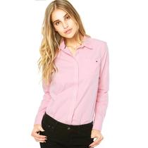 Camisa Tommy Hilfiger Feminina 1A67662955-685 MD - Rosa Bebe