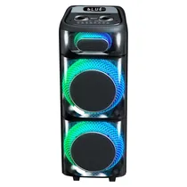 Speaker Ecopower EP-2272 8.2" Bluetooh/ USB/ Aux/ FM/ Micrófono- Preto