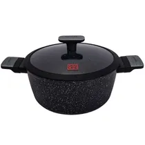 Panela Funda Ucc Life Spinning 24CM Granito Preto.