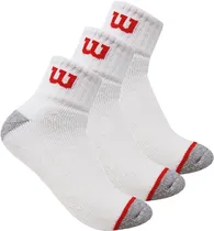 Meias Soquetes Wilson B7977 - Branco (3 Pares)