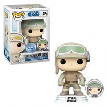 Funko Pop Star Wars Luke Skywalker Hoth c/Pin *Ex* 34