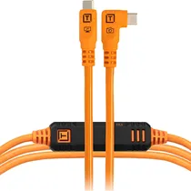 Cabo USB-C para USB-C Tether Tools Tetherpro 10 GBPS para Câmera - Laranja 4.6 Metros (CUC15RTG2-Org)