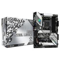 Placa Mãe Asrock AM4 B550 Steel Legend / DDR4 / HDMI / DP / USB-C / Lan / Som