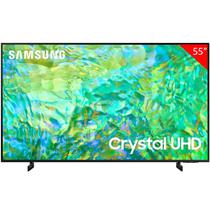 Samsung TV Smart 55" LED UN55CU8000GXZS Plastico Procesador Crystal 4K Black