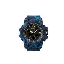 Relogio Masculino 1155B Blue Camouflage