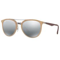 Oculos de Sol Ray-Ban RB4285 6166/88, Unissex, Tamanho 55-20-145 3N, Metal - Marrom