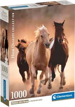 Quebra-Cabeça Running Horses High Quality Collection Clementoni - 39771 (1000 Pçs)