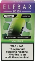 Vape Descartável Elf Bar BC15K Miami Mint - 15000 Puff