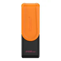 Pendrive Kingston Exodia s 256GB USB 3.2 - Preto / Laranja (DTXS/256GB)
