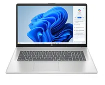Notebook HP 17-CN5075CL, Intel Core Ultra 7 255U 1.70HZ (5.20GHZ), Intel Ai Boost 12 Npu Tops, 16GB Ram, 1TB SSD, Tela 17" Touch HD+ (1600 X 900), Windows 11 Home Copilot+ PC, Inglês, Prata