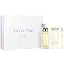 Kit Perfume Feminino Calvin Klein Eternity For Women Edp 100 ML + Perfume 10 ML + Locao Corporal