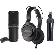 Kit Microfone Zoom ZDM-1 Podcast - Preto