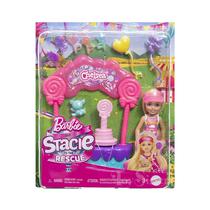 Kit de Juego Mattel Barbie Stacie To The Rescue Chelsea Candy Shop Playset HRM07