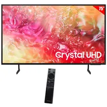 Smart TV LED 75" Samsung Crystal Uhd UN75DU7000PXPA 4K Ultra HD Tizen Wi-Fi/Bluetooth com Conversor Digital (Inglês/Espanhol)