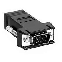 Adaptador VGA Macho para RJ45 Femea - Preto