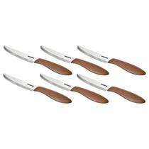 Tescoma Faca de Mesa 12CM 6PCS Marrom "Presto"