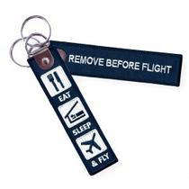 Keychain Remove Before Flight Eat Sleep FLY