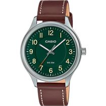 Relogio Casio MTP-B160L-3BVDF Analogico Masculino - Cinza/Marrom/Verde