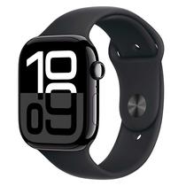 Apple Watch Series 10 MWWQ3LW/A Caixa Aluminio 46MM Preto - Esportiva Preto M/L