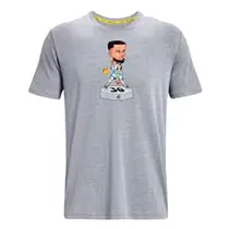 Camiseta Deportivo Masculino Under Armour Curry Bobble Head Mangas Cortas