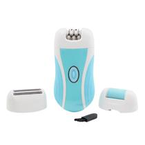 Depilador Boxili 3 Em 1 Epilator / Shaver Set Recarregavel / 3W / Bivolt - Branco/ Azul Claro