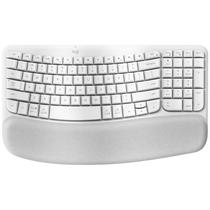 Teclado Sem Fio Logitech Wave Keys Ingles - Branco