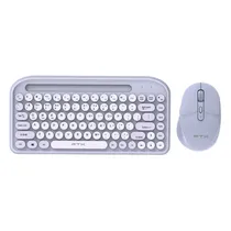 Kit 2IN1 FTXGK01 Mouse e Teclado Wireless Portugues Purple