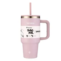 Garrafa Térmica Terrano Spotie Cup - 946ML - com Canudo - Lilas