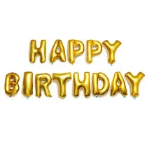 Baloes Metalizado Frase Happy Birthday YSBLN02