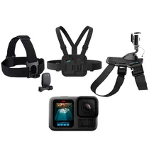 Kit Câmera de Ação Gopro Hero 13 (ADOGM-001+AGHM-001+ACHOM-001)