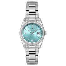 Relogio Analogico Feminino Daniel Klein DK.1.13952-3 Premium Lady / Pulseira de Aço Inoxidável - Prata/Blue