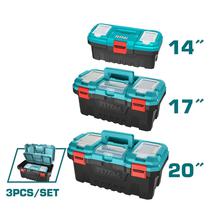 Cajas de Herramientas Total 14"-17"-20" Plastico 3PZS