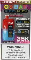 Vape Descartável Oxbar Ice-Nic Loopy Loops - 35000 Puffs
