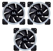 Cooler Mtek 120MM. RGB LED Fan Kit - MF-120X3