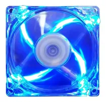 Cooler Fan p/ Gabinete 12X12 Molex Transparente - LED Azul