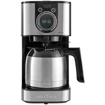 Cafeteira Eletrica Britania BCF39I Concept Inox Digital para Ate 30 Xicaras/800W/220V - Prata/Preto