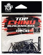 Anzol Top Fishing Chinu Black Nickel 07 com 30 PCS